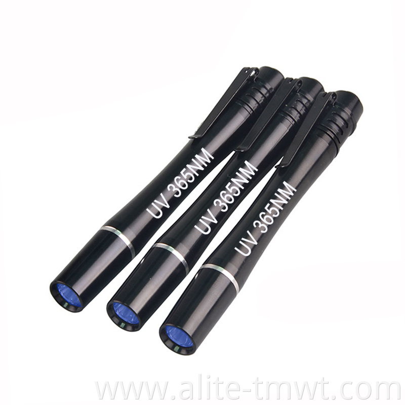 Ultraviolet Black light pen torch Money Detector 365nm UV Pen Light